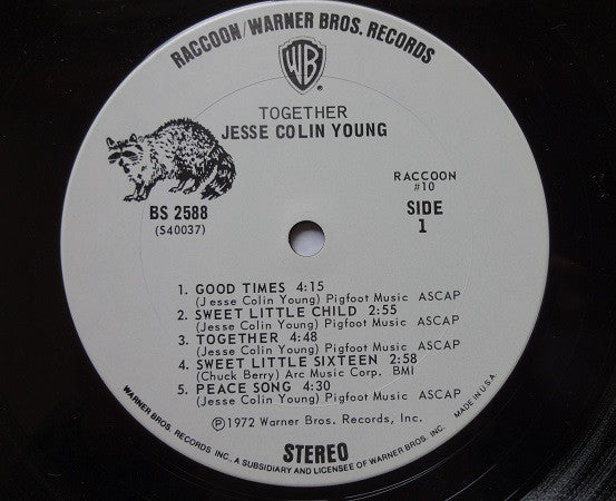 Jesse Colin Young : Together (LP, Album, San)