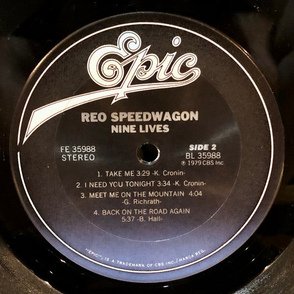 REO Speedwagon : Nine Lives (LP, Album, JG/)