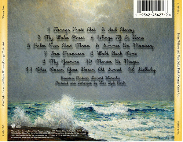 Brian Wilson And Van Dyke Parks : Orange Crate Art (CD, Album, SRC)