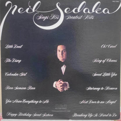 Neil Sedaka : Neil Sedaka Sings His Greatest Hits (LP, Comp, RE)