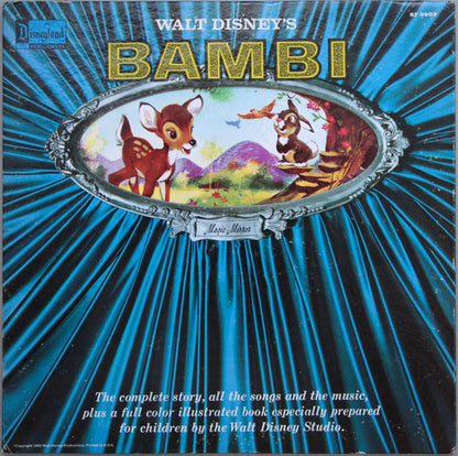 L. Morey*, F. Churchill* : Walt Disney's Story Of Bambi (LP, Album, Mono, RE, RP, Gat)