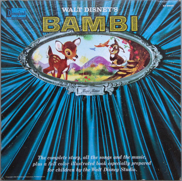 L. Morey*, F. Churchill* : Walt Disney's Story Of Bambi (LP, Album, Mono, RE, RP, Gat)