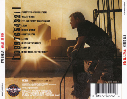 Pat Green (2) : What I'm For (CD, Album)