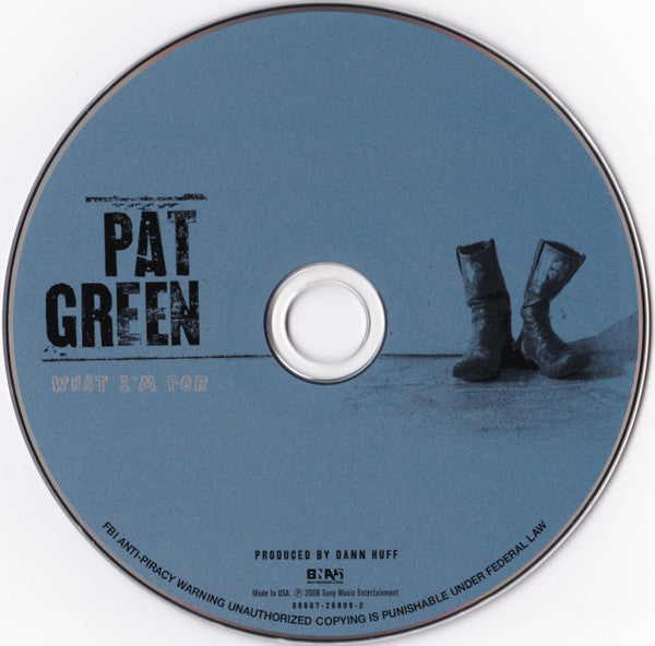 Pat Green (2) : What I'm For (CD, Album)
