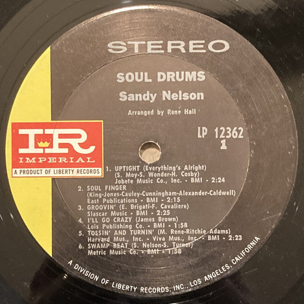 Sandy Nelson : Soul Drums (LP, Album)