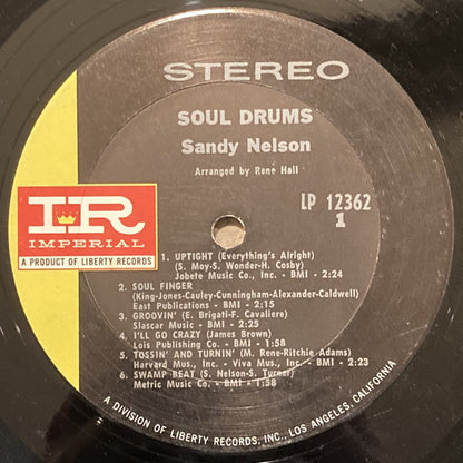 Sandy Nelson : Soul Drums (LP, Album)