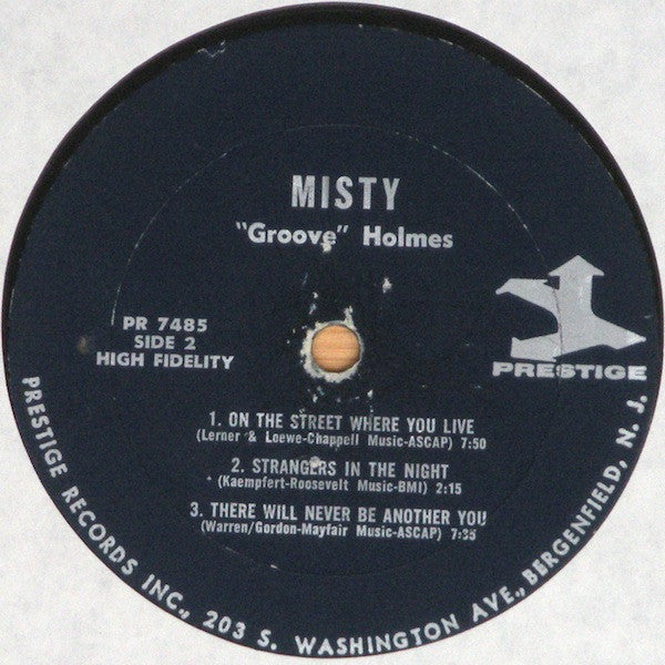 Richard "Groove" Holmes : Misty (LP, Album, Mono)