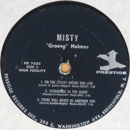 Richard "Groove" Holmes : Misty (LP, Album, Mono)