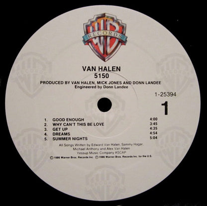 Van Halen : 5150 (LP, Album)
