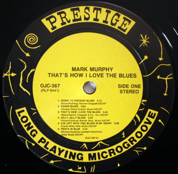 Mark Murphy : That's How I Love The Blues! (LP, Album, RE, RM)