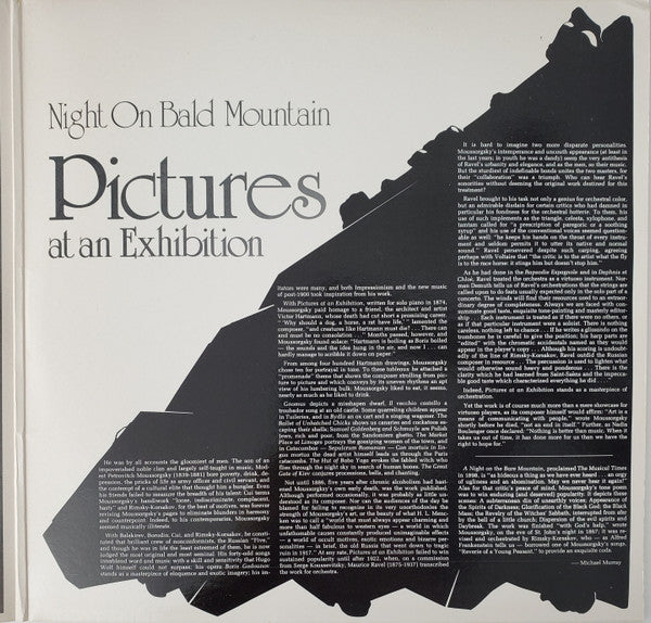 Lorin Maazel, The Cleveland Orchestra, Moussorgsky* : Pictures At An Exhibition / Night On Bald Mountain (LP, Album)