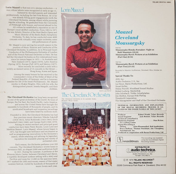 Lorin Maazel, The Cleveland Orchestra, Moussorgsky* : Pictures At An Exhibition / Night On Bald Mountain (LP, Album)