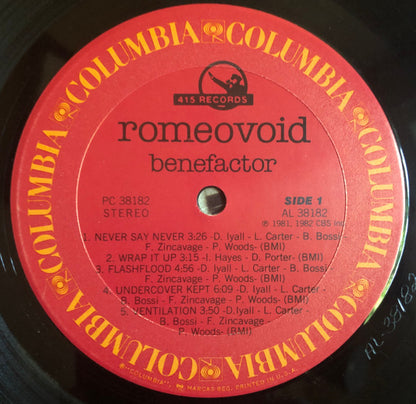 Romeo Void : Benefactor (LP, Album, RE, Pit)