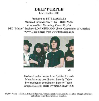 Deep Purple : Live On The BBC (SACD, Hybrid, Album, RE)