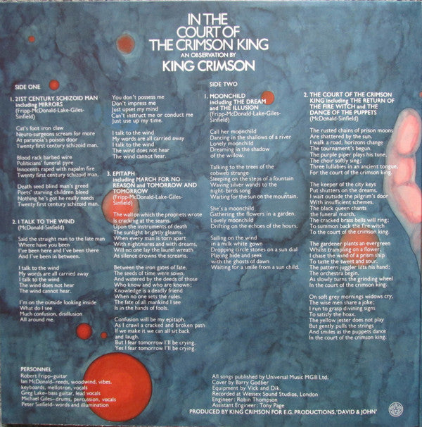 Buy King Crimson : In The Court Of The Crimson King (An