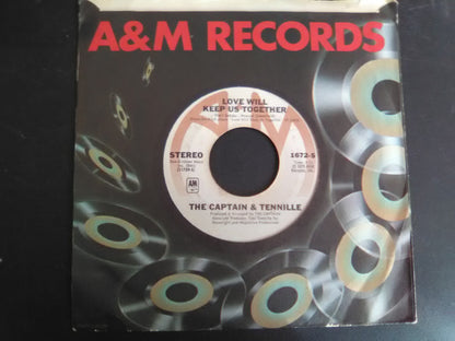 The Captain & Tennille* : Love Will Keep Us Together (7", Single, Styrene, Pit)