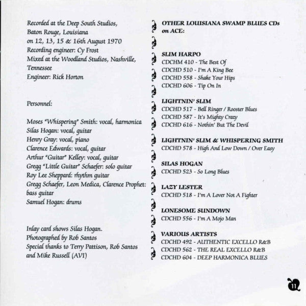 Various : Swamp Blues (CD, RE)