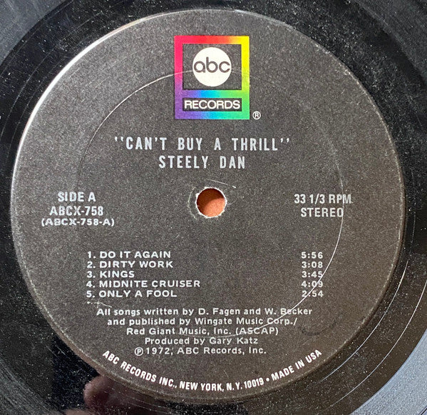 Steely Dan : Can't Buy A Thrill (LP, Album, Ter)