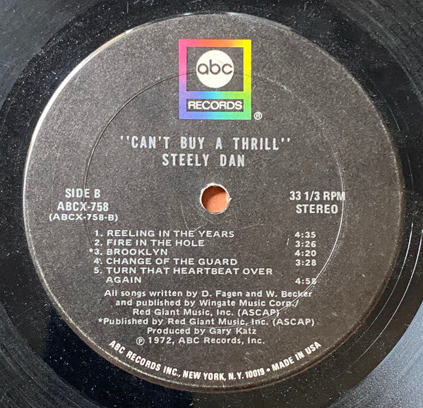 Steely Dan : Can't Buy A Thrill (LP, Album, Ter)