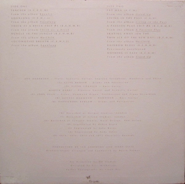 Jethro Tull : M.U.- The Best Of Jethro Tull (LP, Album, Comp, Win)