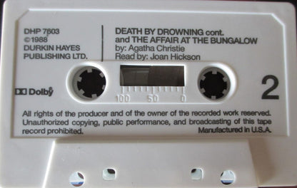 Agatha Christie, Joan Hickson : Death By Drowning (Cass)