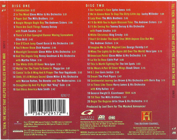 Various : Till Then: The Music That Helped The Allies Win The War (2xCD, Comp)