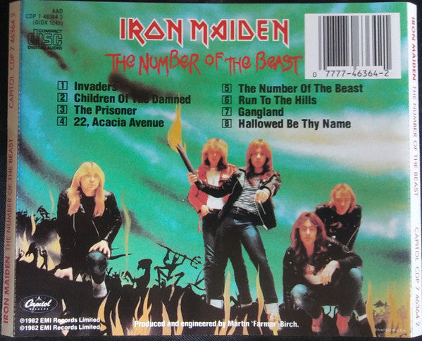 Iron Maiden : The Number Of The Beast (CD, Album, RE)