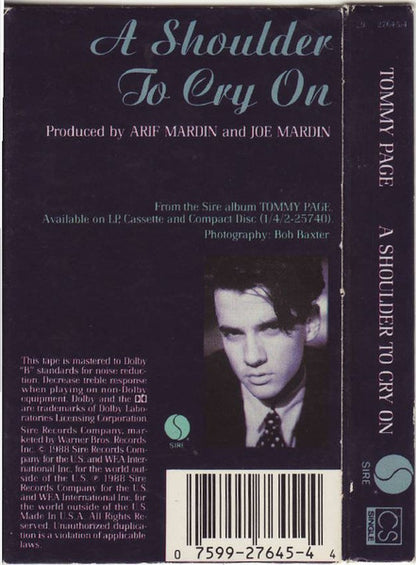 Tommy Page : A Shoulder To Cry On (Cass, Single, Spe)