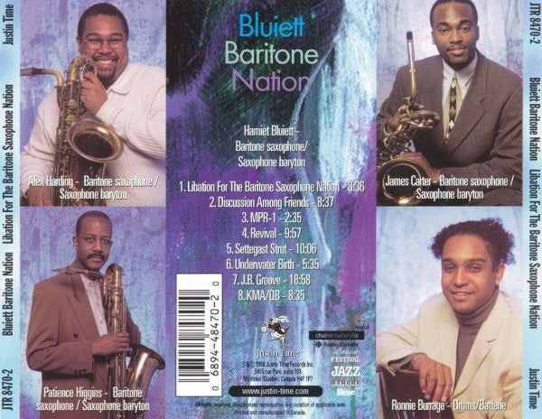 Bluiett Baritone Nation : Libation For The Baritone Saxophone Nation (CD, Album)
