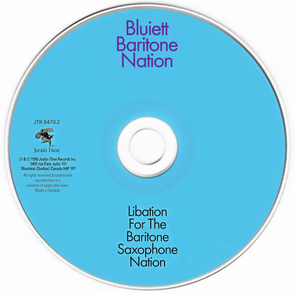 Bluiett Baritone Nation : Libation For The Baritone Saxophone Nation (CD, Album)