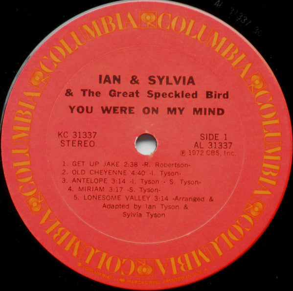 Ian & Sylvia & The Great Speckled Bird* : You Were On My Mind (LP)
