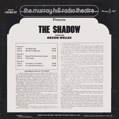 Orson Welles : The Shadow Featuring Orson Welles (3xLP, Comp + Box)