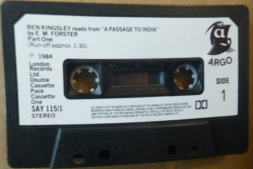 E. M. Forster, Ben Kingsley : Reads From A Passage To India (2xCass)