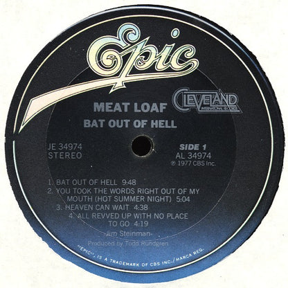 Meat Loaf : Bat Out Of Hell (LP, Album, RE, Pit)