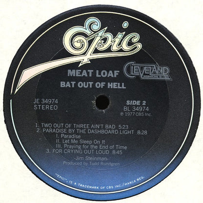 Meat Loaf : Bat Out Of Hell (LP, Album, RE, Pit)