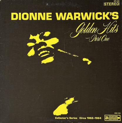 Dionne Warwick : Dionne Warwick's Golden Hits - Part One (LP, Comp, RP, Gat)
