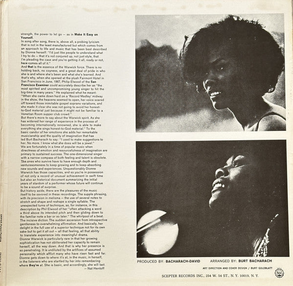 Dionne Warwick : Dionne Warwick's Golden Hits - Part One (LP, Comp, RP, Gat)