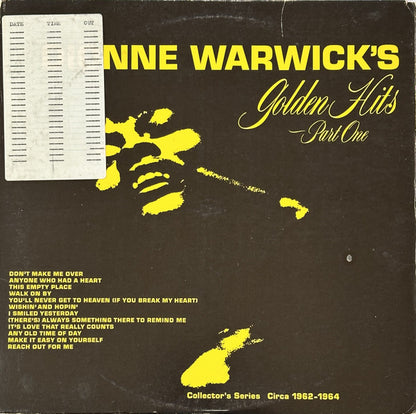 Dionne Warwick : Dionne Warwick's Golden Hits - Part One (LP, Comp, RP, Gat)