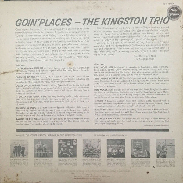 The Kingston Trio* : Goin' Places (LP, Album)