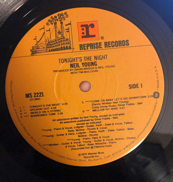 Neil Young : Tonight's The Night (LP, Album, Gat)