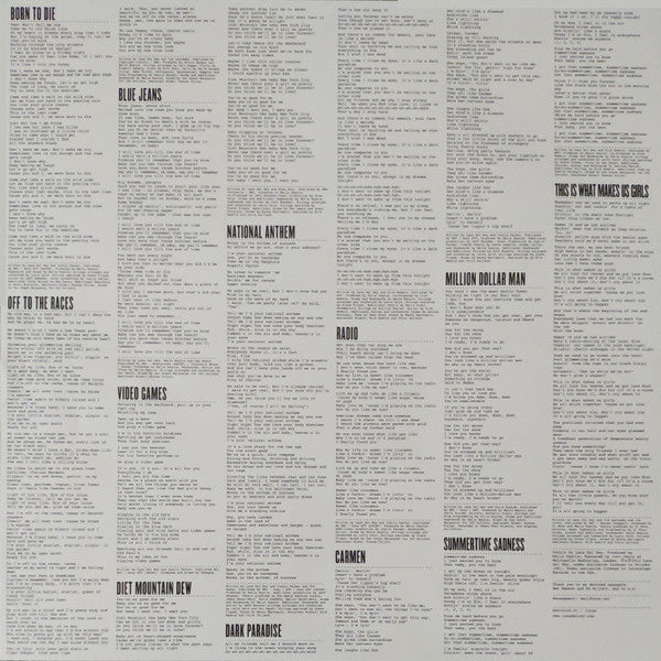 Lana Del Rey : Born To Die (LP, Album, RE, Opt)