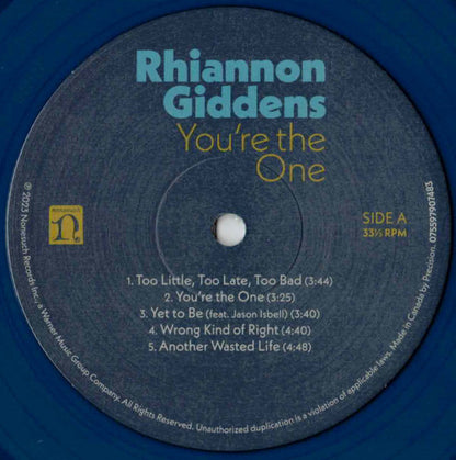 Rhiannon Giddens : You're The One (LP, Album, Ltd, Sea)