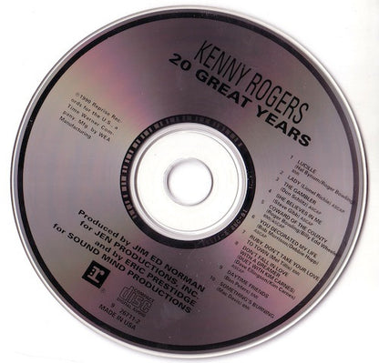 Kenny Rogers : 20 Great Years (CD, Comp)