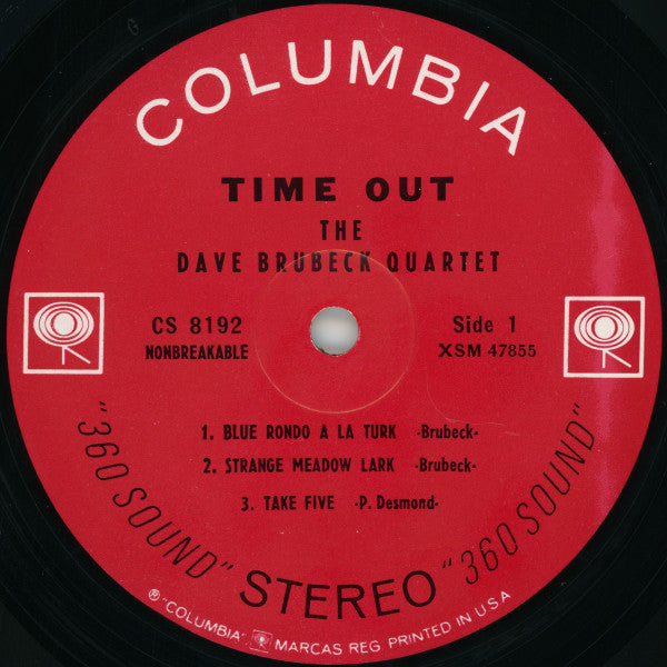 The Dave Brubeck Quartet : Time Out (LP, Album, RE, Glo)