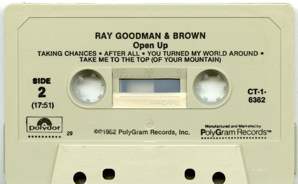 Ray, Goodman & Brown : Open Up (Cass, Album)