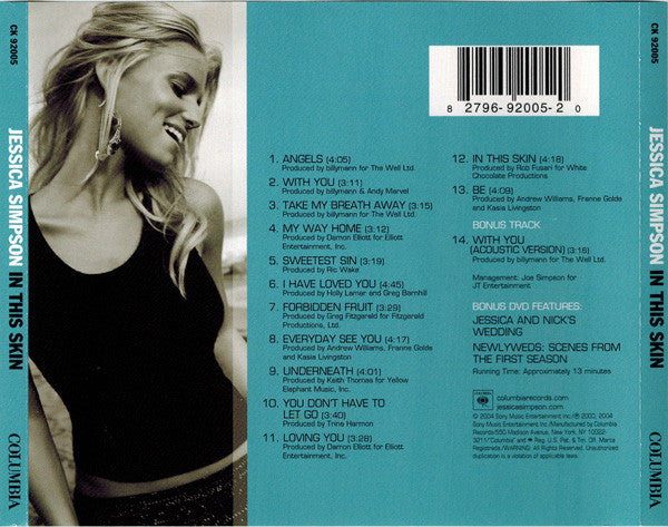 Jessica Simpson : In This Skin (CD, Album, RE + DVD-V, NTSC)
