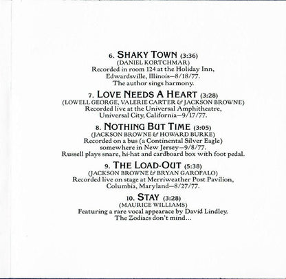 Jackson Browne : Running On Empty (CD, Album, Club, RE, SRC)