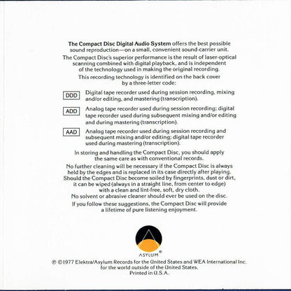 Jackson Browne : Running On Empty (CD, Album, Club, RE, SRC)