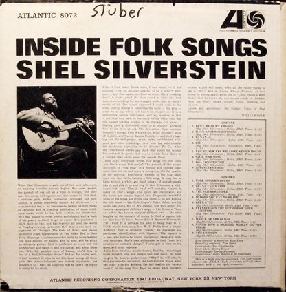 Shel Silverstein : Inside Folk Songs (LP, Album, Mono)