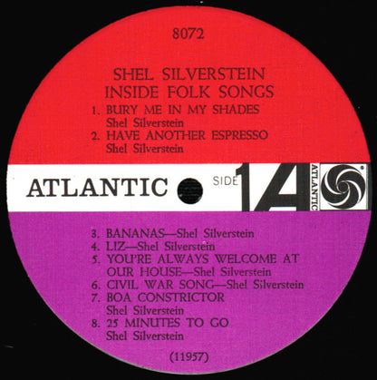 Shel Silverstein : Inside Folk Songs (LP, Album, Mono)